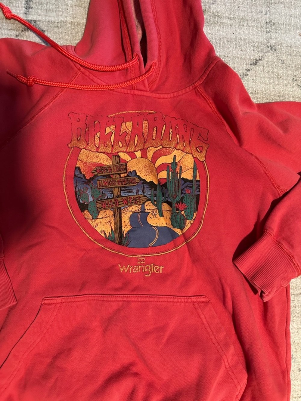 Billabong x Wrangler Hoodie with Desert Graphic - Picture 3 of 5